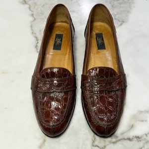 $995 ZELLI Crocodile Loafers Hand Made In Italy EpoC!